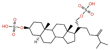 24-Methylene-5a-cholestane-3b,21-diol disulfate